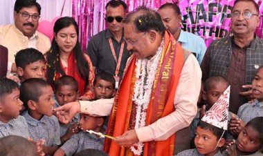 बच्चों के चेहरों की मुस्कान बना मुख्यमंत्री साय के जन्मदिन का सबसे बड़ा उपहार
