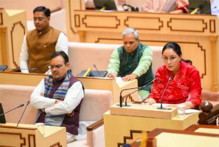 उप मुख्यमंत्री दिया कुमारी द्वारा बुधवार को राजस्थान विधानसभा में वित्त वर्ष 2026-27 के बजट के संबंध में प्रस्तुत वक्तव्य