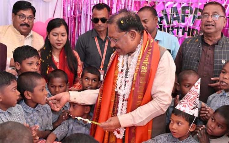 बच्चों के चेहरों की मुस्कान बना मुख्यमंत्री साय के जन्मदिन का सबसे बड़ा उपहार