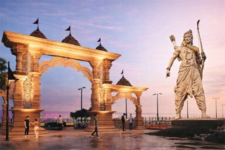 भगवान श्रीराम के ननिहाल चंद्रखुरी में स्थापित होगी 51 फीट की दिव्य वनवासी श्रीराम की विराट प्रतिमा, ग्वालियर से रवाना