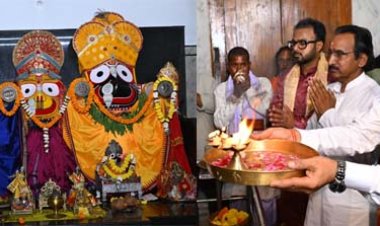 मुख्यमंत्री विष्णु देव साय ने जगन्नाथ मंदिर में की पूजा-अर्चना