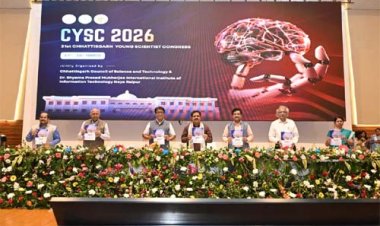 ट्रिपलआईटी -नया रायपुर में 21वीं 'युवा वैज्ञानिक कांग्रेस' का उपमुख्यमंत्री विजय शर्मा ने किया शुभारंभ