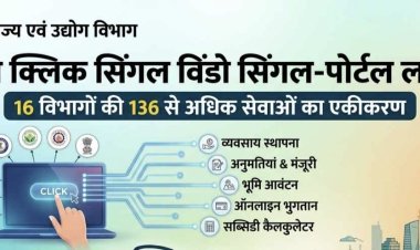 वाणिज्य एवं उद्योग विभाग ने एक नई वेबसाइट वन क्लिक सिंगल विंडो सिंगल-पोर्टल लॉंच