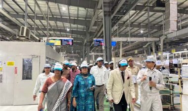 मुख्य सचिव का नीमराना औद्योगिक क्षेत्र का दौरा