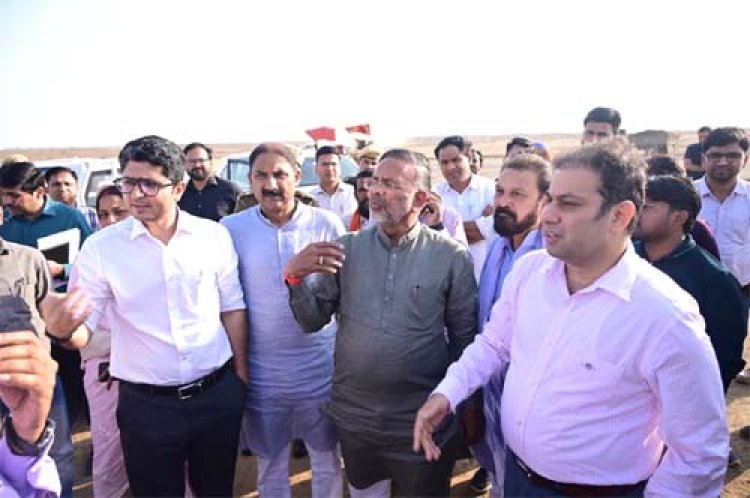 मुख्यमंत्री का 7 मार्च को प्रस्तावित शिलान्यास कार्यक्रम, ऊर्जा मंत्री ने लिया कार्यक्रम स्थल पर तैयारियों का जायजा