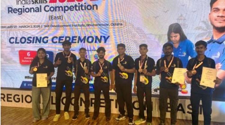 इंडिया स्किल 2025-26 में छत्तीसगढ़ को मिली ऐतिहासिक सफलता, ईस्ट ज़ोन प्रतियोगिता में जीते 12 पदक