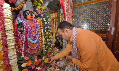 मुख्यमंत्री भजनलाल शर्मा ने चिंताहरण काले हनुमान मंदिर में किए दर्शन