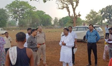 वन मंत्री केदार कश्यप ने दहिकोंगा तेंदूपत्ता फड़ का किया निरीक्षण