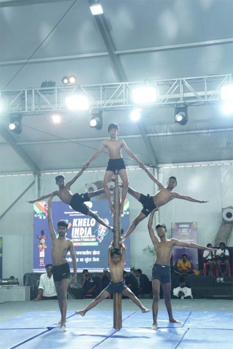 खेलो इंडिया ट्राइबल गेम्स 2026 : मल्लखंभ प्रतियोगिता का शानदार समापन