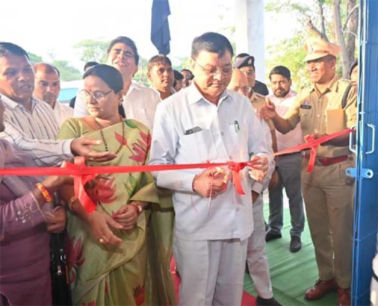 उद्योग मंत्री लखन लाल देवांगन ने महिला थाना का किया लोकार्पण