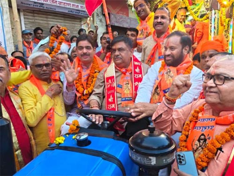 भगवान परशुराम जयन्ती पर आयोजित हुई भव्य शोभायात्रा