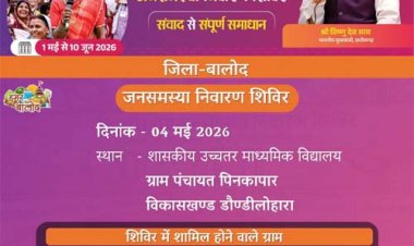 सुशासन तिहार 2026 के अंतर्गत जनसमस्या निवारण शिविरों का आगाज 04 मई से
