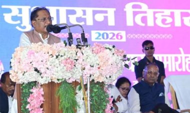 मुख्यमंत्री विष्णुदेव साय ने धमतरी में सुशासन तिहार के तहत 465 करोड़ रुपये के 102 विकास कार्यों की दी सौगात