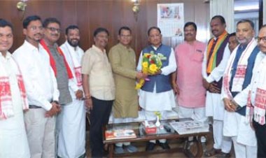 मुख्यमंत्री विष्णुदेव साय से सर्व आदिवासी समाज के प्रतिनिधिमंडल की सौजन्य मुलाकात