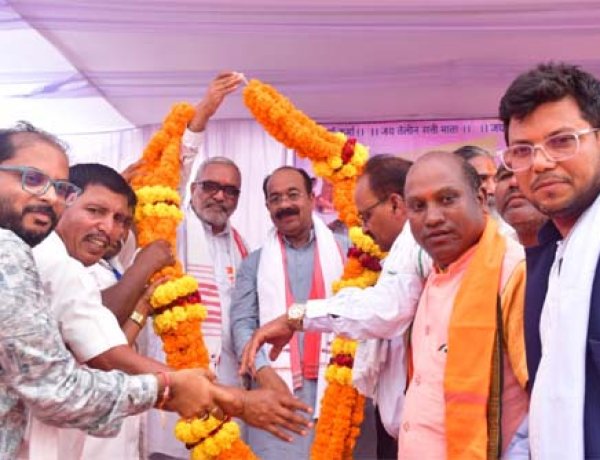 उप मुख्यमंत्री अरुण साव प्रथम तेलीन सत्ती माता महोत्सव में हुए शामिल