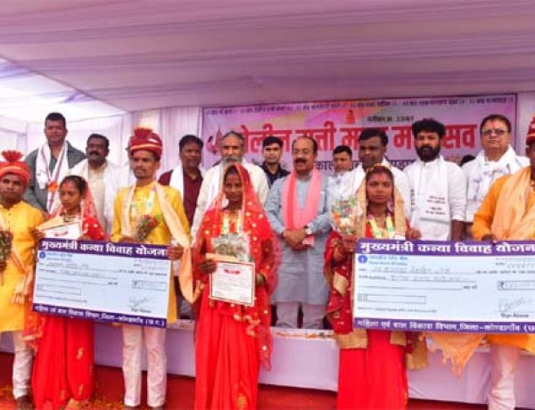 मुख्यमंत्री कन्या विवाह योजना से गरीब परिवारों को बेटियों की शादी की आर्थिक चिंता से मिल रही राहत: अरुण साव
