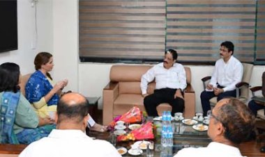 राज्य नीति आयोग और यूनिसेफ के बीच उच्चस्तरीय बैठक