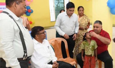 हर बच्चे तक पहुंचे पोलियो की सुरक्षा का कवच: पर्यटन एवं संस्कृति मंत्री राजेश अग्रवाल ने पिलाई जीवनरक्षक खुराक