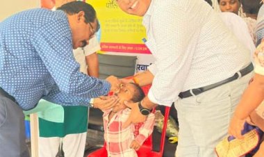 दो बूंदों से सुरक्षित बचपन की ओर बढ़ा जीपीएम, राष्ट्रीय पल्स पोलियो अभियान का शुभारंभ, 53 हजार से अधिक बच्चों को पोलियो की खुराक पिलाने का लक्ष्य
