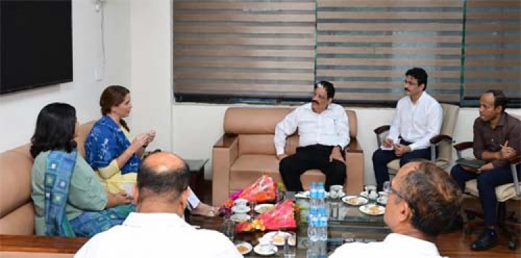 राज्य नीति आयोग और यूनिसेफ के बीच उच्चस्तरीय बैठक
