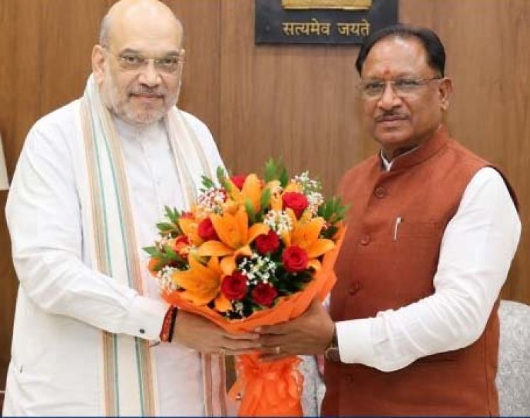 बस्तर में विकास और जनविश्वास का मजबूत हो रहा है आधार: केंद्रीय गृहमंत्री अमित शाह से मिले मुख्यमंत्री विष्णुदेव साय