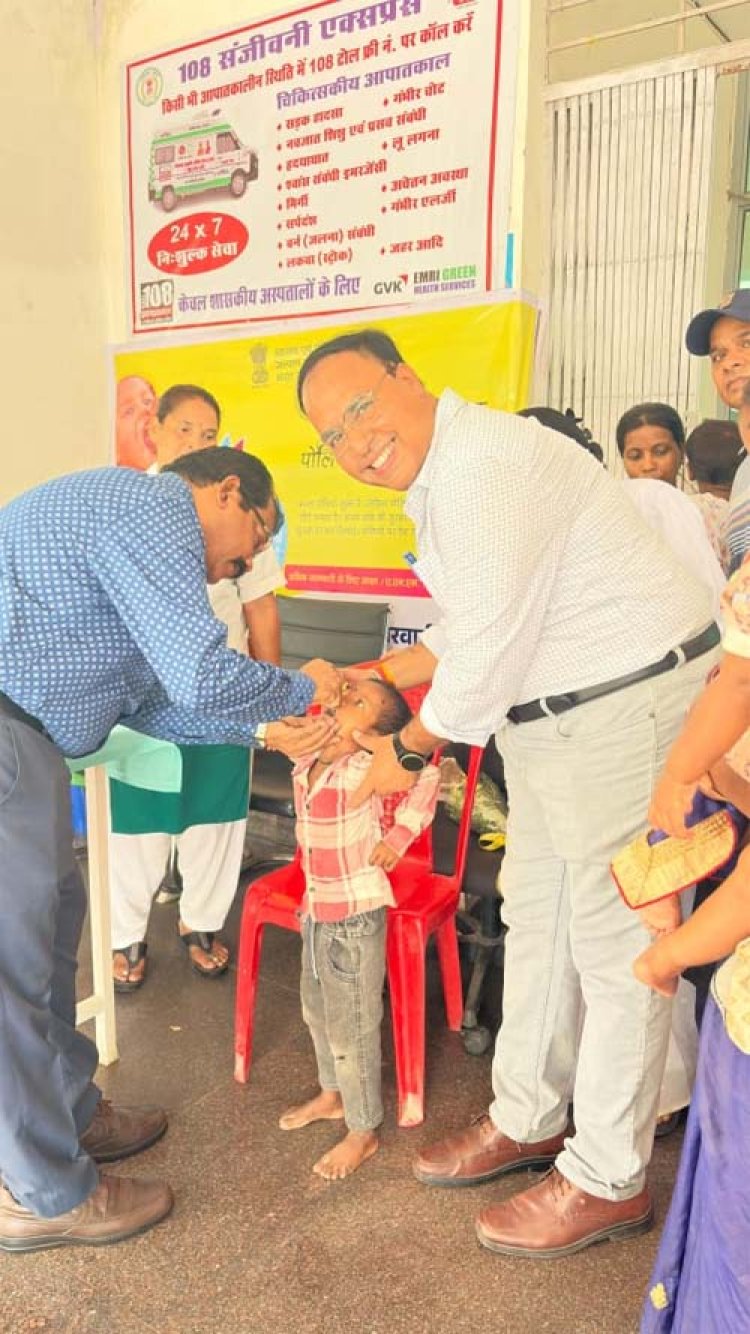 दो बूंदों से सुरक्षित बचपन की ओर बढ़ा जीपीएम, राष्ट्रीय पल्स पोलियो अभियान का शुभारंभ, 53 हजार से अधिक बच्चों को पोलियो की खुराक पिलाने का लक्ष्य