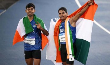 वित्त मंत्री ओपी चौधरी ने राष्ट्रमंडल खेल 2026 में पदक विजेता दिलीप महादु गावित एवं मोहम्मद बासिल को दी बधाई