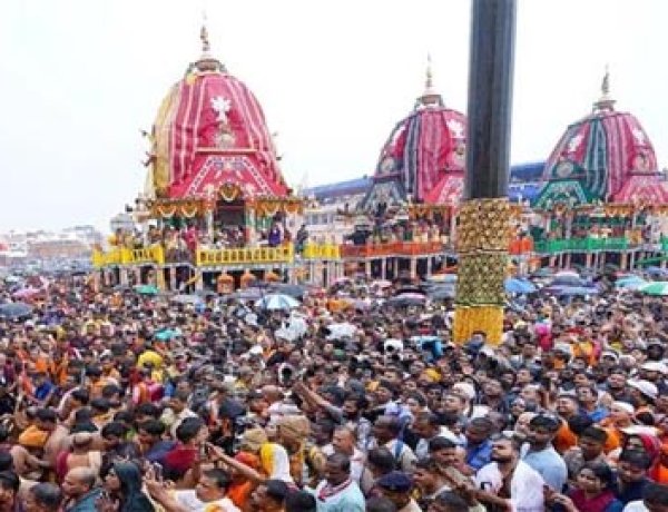 ପ୍ରତିକୂଳ ପାଗ ସତ୍ତ୍ୱେ ସୁରୁଖୁରୁରେ ଅନୁଷ୍ଠିତ ହେଲା ବିଶ୍ୱ ପ୍ରସିଦ୍ଧ ରଥଯାତ୍ରା ୨୦୨୬