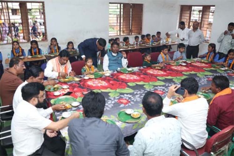 भानपुरी में हर्षोल्लास के साथ मनाया गया शाला प्रवेश उत्सव