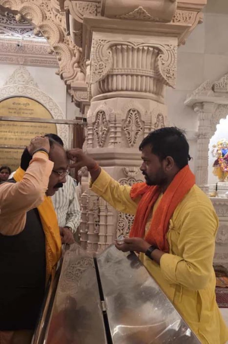 अयोध्या पहुंचकर उप मुख्यमंत्री अरूण साव ने किया रामलला का दर्शन