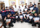 राष्ट्रमंडल खेलों की रजत पदक विजेता ज्ञानेश्वरी यादव का मुख्यमंत्री निवास में भव्य स्वागत