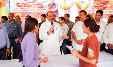 लोकसभा अध्यक्ष ओम बिरला ने सांसद जन सेवा अभियान शिविर का किया निरीक्षण