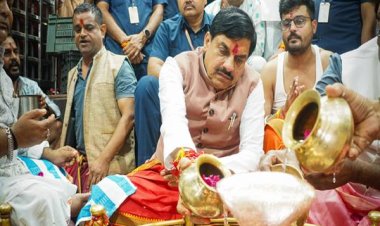 मुख्यमंत्री डॉ. यादव ने अंगारेश्वर महादेव का किया पंचामृत अभिषेक