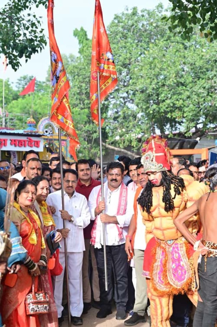 हर-हर महादेव और बोल-बम के जयघोष के साथ निकली भोरमदेव पदयात्रा, शिवमय हुआ कबीरधाम