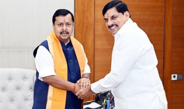मुख्यमंत्री डॉ. यादव ने अध्यक्ष नितिन नबीन से की सौजन्य भेंट