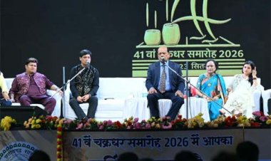 चक्रधर समारोह में पद्मसुरेंद्र शर्मा ने हास्य-व्यंग्य से खूब गुदगुदाया