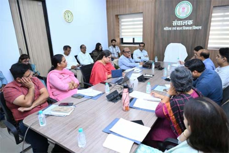 पोषण माह 2026 के सफल आयोजन को लेकर राज्य स्तरीय तैयारियों की समीक्षा