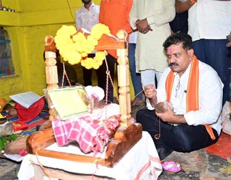 रामधुनी कार्यक्रम में शामिल हुए उप मुख्यमंत्री एवं कवर्धा विधायक विजय शर्मा