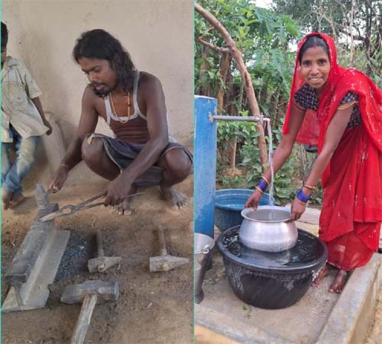 आग की तपिश से ज्यादा तकलीफदेह थी गर्मी में पानी की मार, अब आंगन में बहती है नल की धार