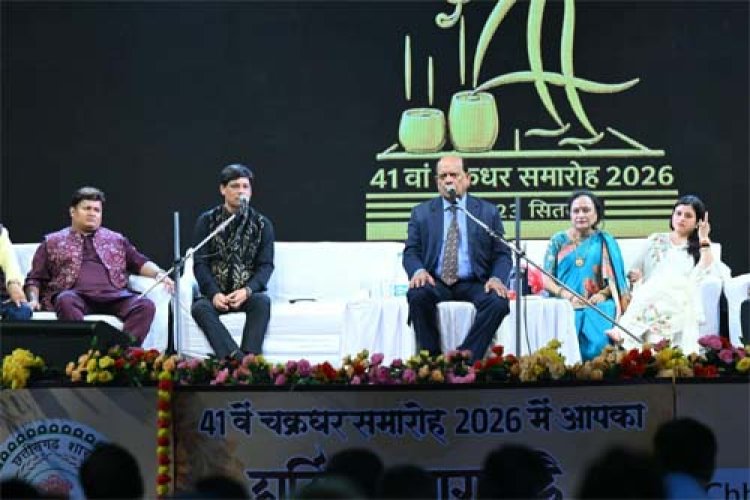 चक्रधर समारोह में पद्मसुरेंद्र शर्मा ने हास्य-व्यंग्य से खूब गुदगुदाया