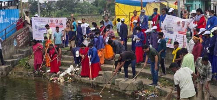 सेवा संकल्प अभियानः जनभागीदारी से संवरा दीवान तालाब, स्वच्छता के लिए आगे आए शहरवासी