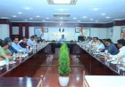 राष्ट्रपति श्रीमती द्रौपदी मुर्मू के छत्तीसगढ़ प्रवास की तैयारियों  के संबंध में लोकभवन में बैठक आयोजित