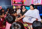 मंत्री श्रीमती लक्ष्मी राजवाड़े ने किया आंगनबाड़ी केंद्र का औचक निरीक्षण