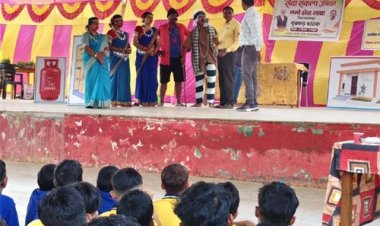 बस्तर की नई सुबह : देवगांव पोर्टा केबिन के नौनिहालों ने नुक्कड़ नाटक से जगाई ‘नमो सेवा की अलख