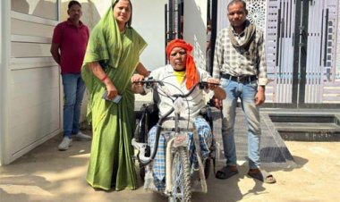 मंत्री श्रीमती लक्ष्मी राजवाड़े की त्वरित पहल से दिव्यांग हितग्राही को एक घंटे में मिली ट्राइसाइकिल