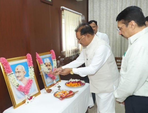 सत्य, अहिंसा और सादगी के आदर्श हमें राष्ट्रसेवा की प्रेरणा देते रहेंगे : मुख्यमंत्री विष्णु देव साय