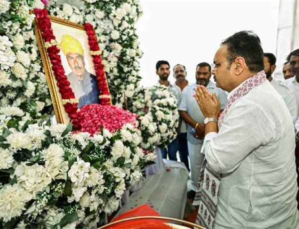 मुख्यमंत्री भजनलाल शर्मा का चित्तौड़गढ़ दौरा, मुख्यमंत्री ने विधायक चन्द्रभान सिंह के पिता स्व. राम सिंह को दी श्रद्धांजलि